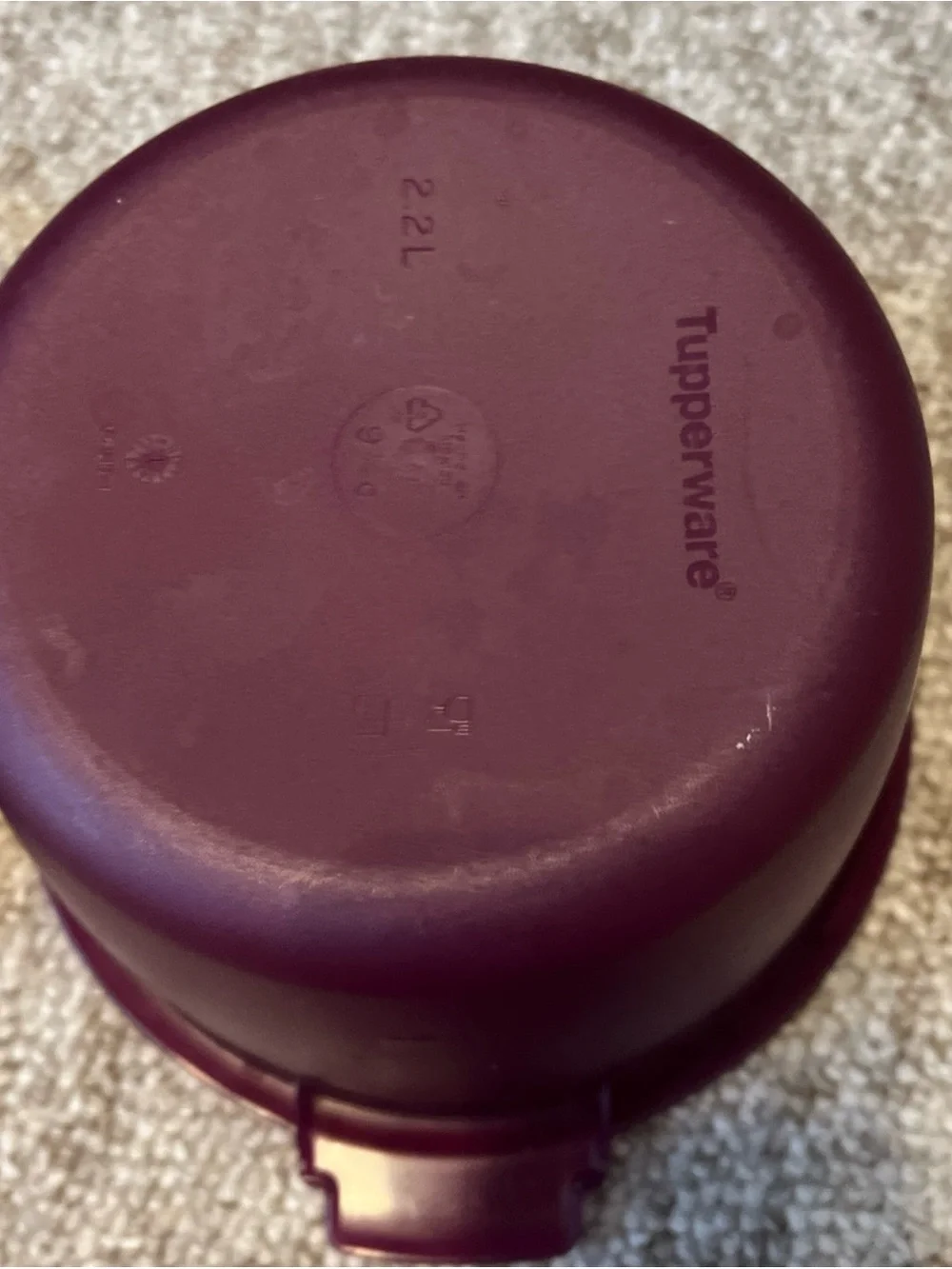 Tupperware Deep Purple Microwave rice cooker 2.2 L w/ Lid